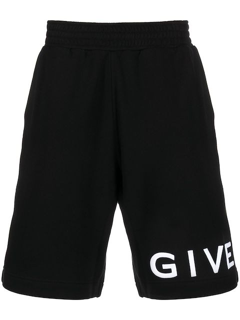 Givenchy logo-print track shorts