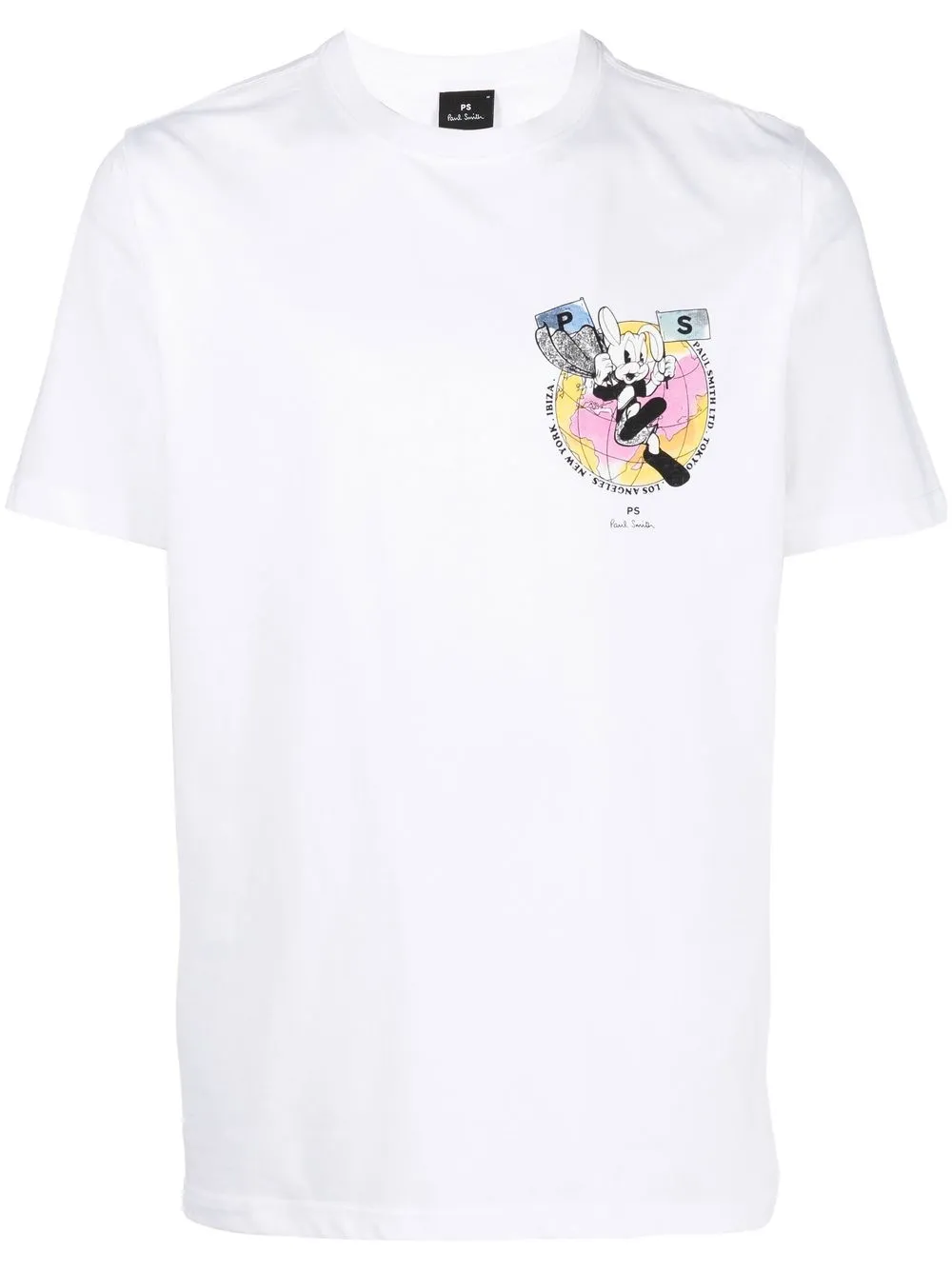 

PS Paul Smith graphic print organic-cotton T-shirt - White