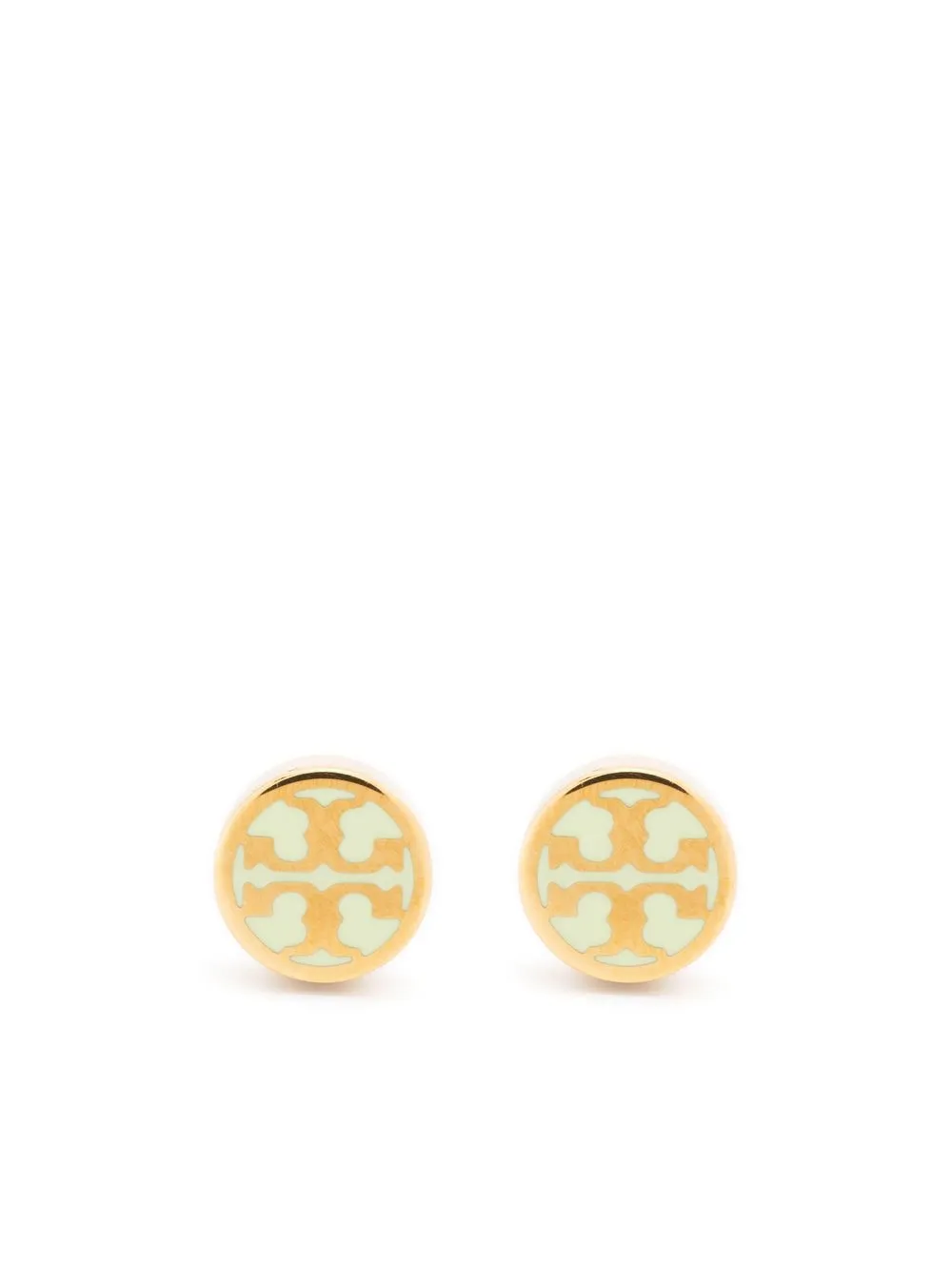 

Tory Burch aretes con logo - Dorado