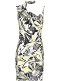 Coperni abstract-print cut-out dress - Black