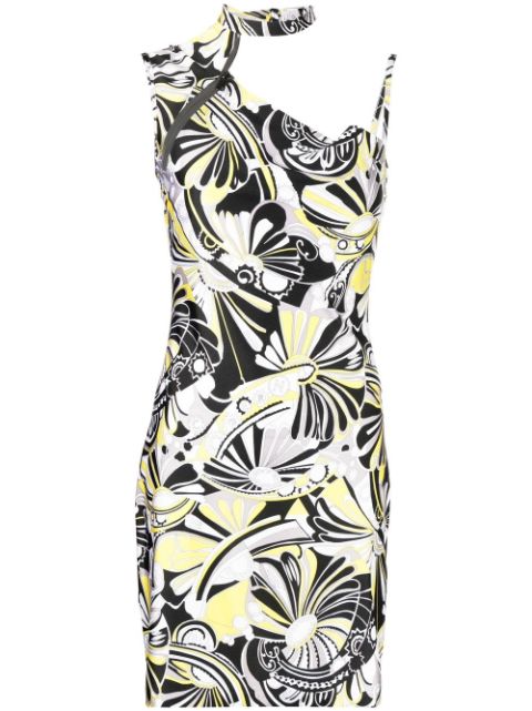 Coperni abstract-print cut-out dress Women