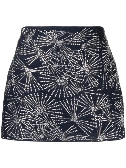 rhinestone mini skirt