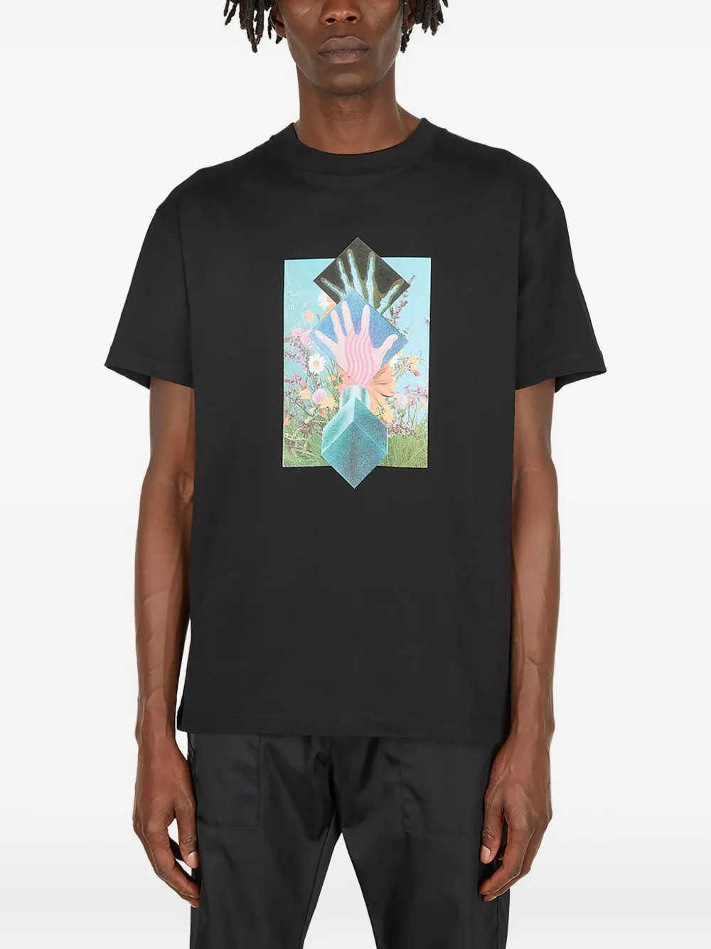 Soulland x Poetic Collective graphic-print t-shirt - ブラック Soulland x Poetic Collective graphic-print t-shirt - ブラック