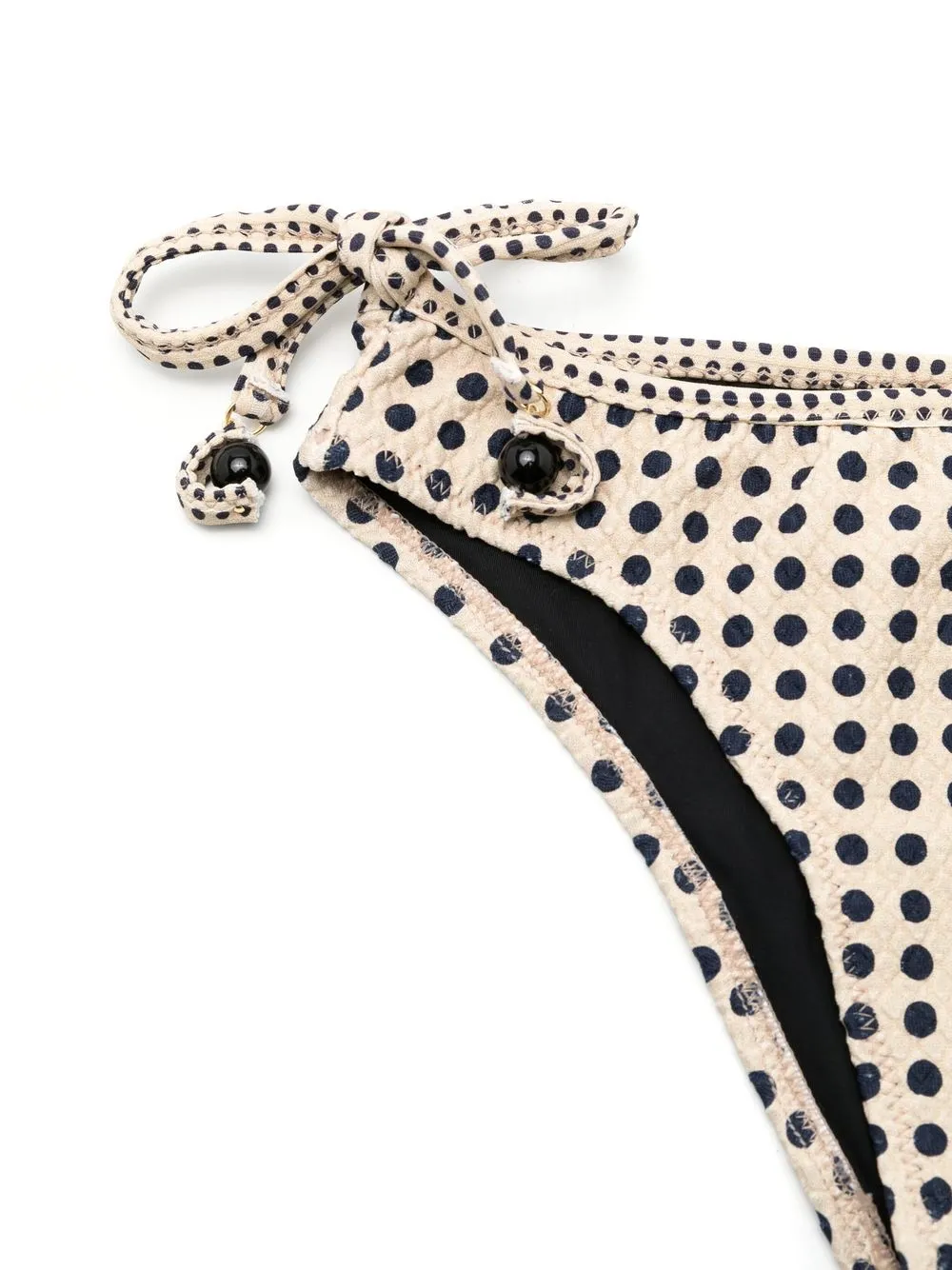  Amir Slama Spot-print Textured Bikini Set - Neutrals 