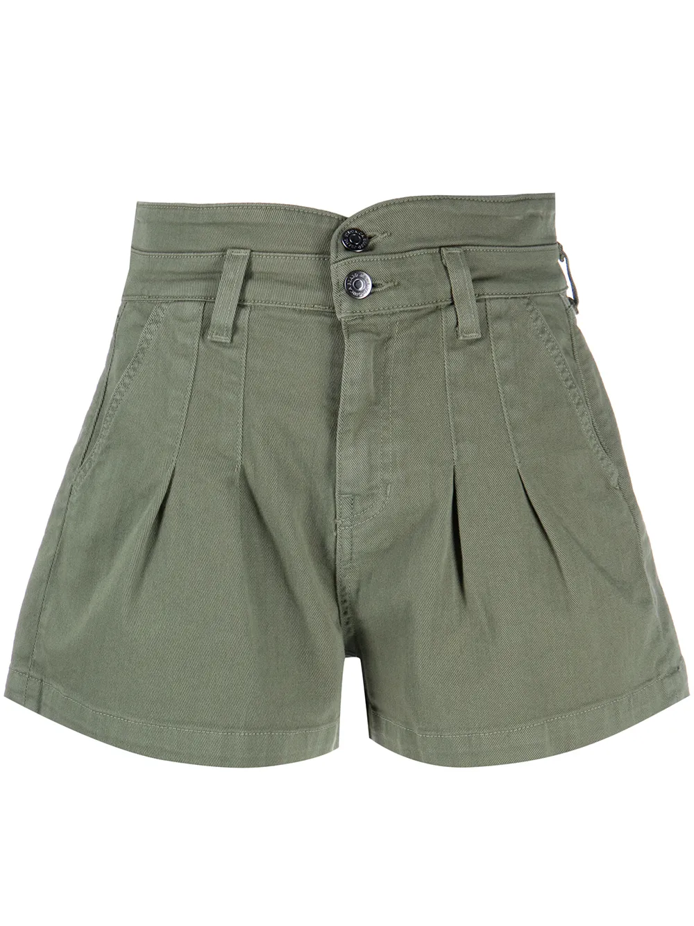 Veronica Beard shorts Jaylen de tiro alto - Verde