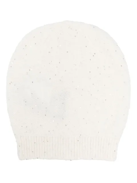 ribbed-knit virgin-wool blend hat