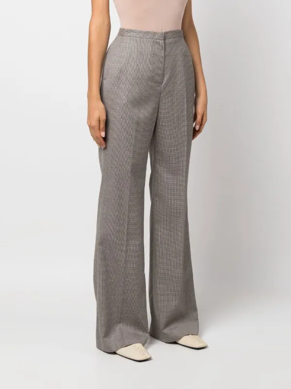 ☘️新品FABIANA FILIPPI のウールテーパンツ☘️ Fabiana Filippi Flared Tailored Trousers | Grey | FARFETCH