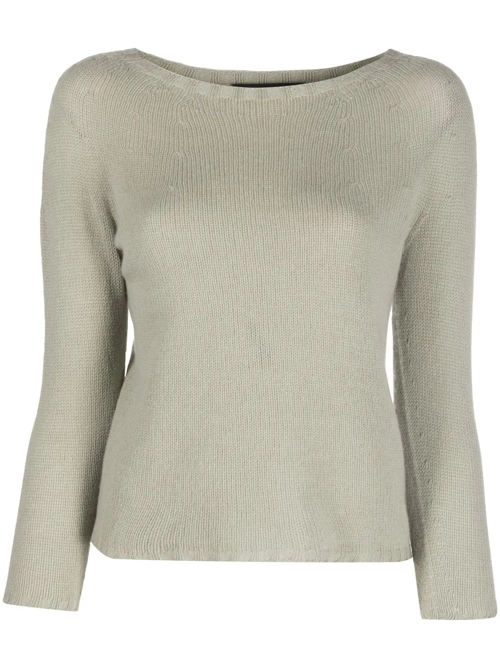 Fabiana Filippi 3/4 sleeve cashmere jumper - Green
