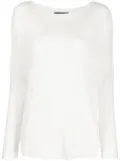 Fabiana Filippi knitted relaxed-fit jumper - White