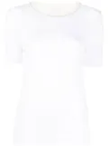 Fabiana Filippi glitter-trim knitted top - White