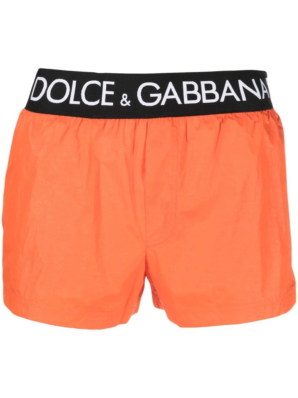 

Dolce & Gabbana shorts con logo en la pretina - Naranja