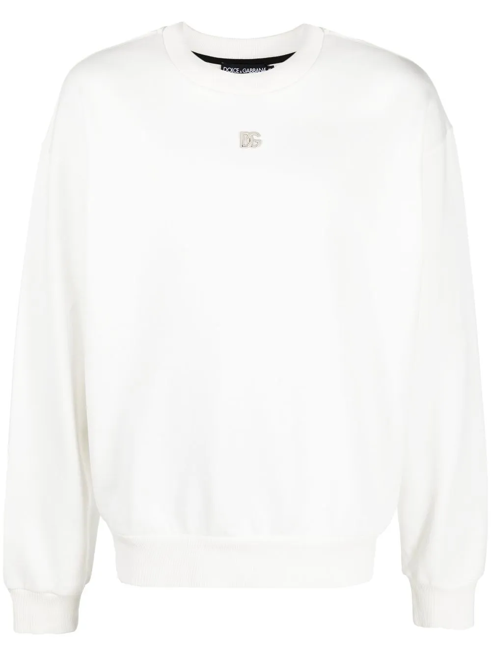 

Dolce & Gabbana DG-plaque sweatshirt - White