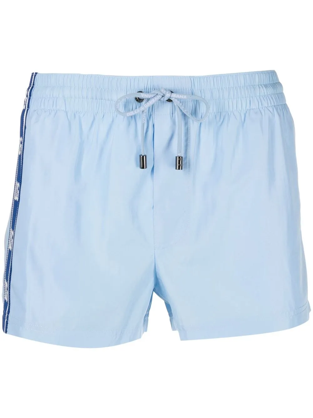 

Dolce & Gabbana shorts de playa con franja DG - Azul