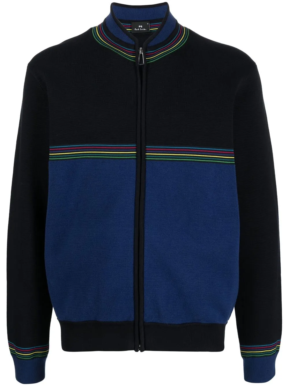 

PS Paul Smith chamarra bomber con rayas estampadas - Azul