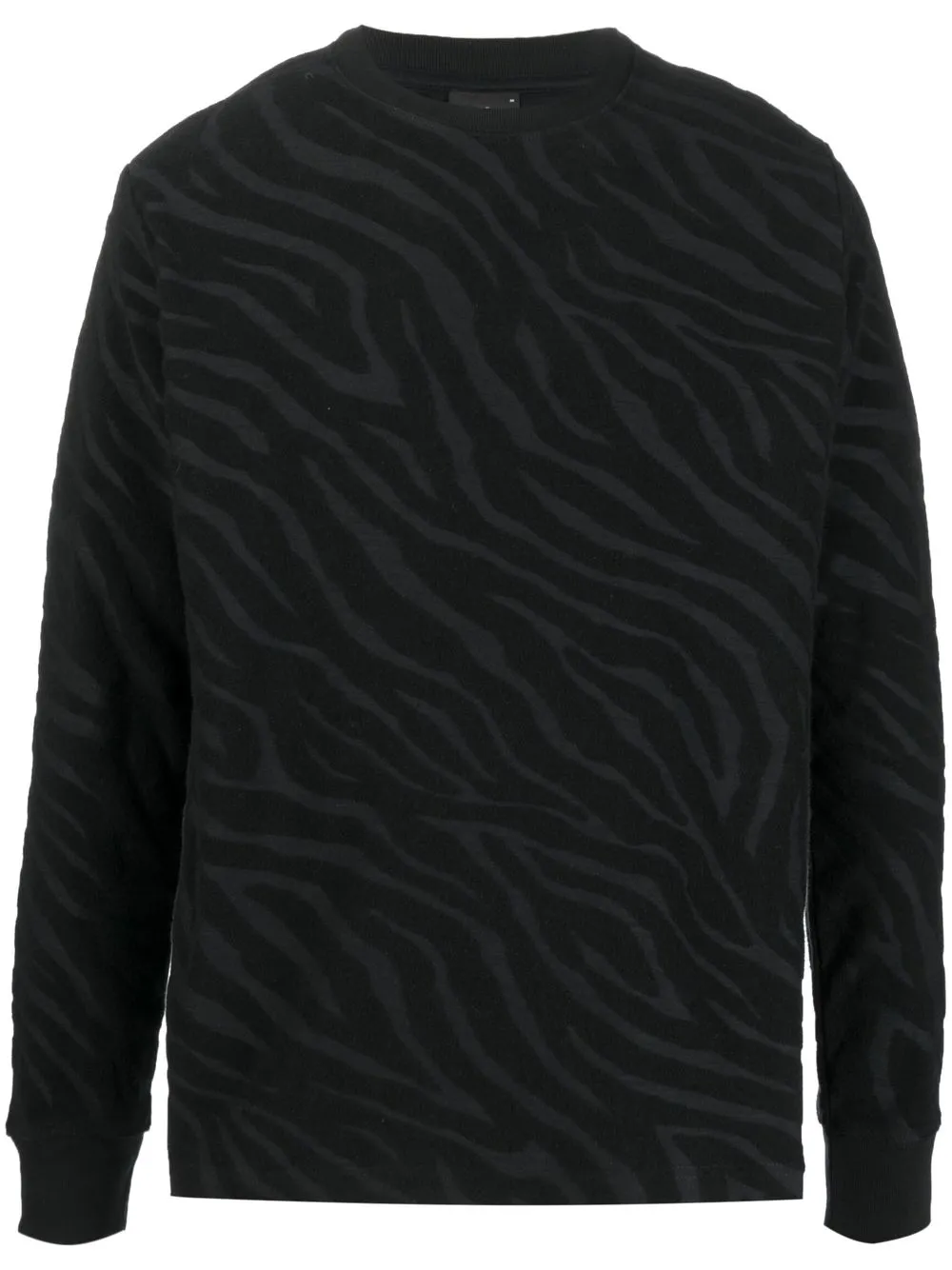 

PS Paul Smith zebra-print knitted jumper - Black