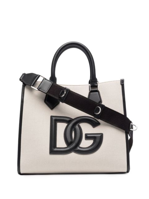 Dolce & Gabbana tote con parche del logo