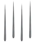 Zaha Hadid Design tapered set of four candles - Grey