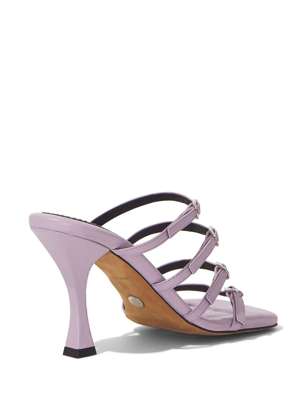 Shop Proenza Schouler 90mm Square Toe Sandals In 粉色