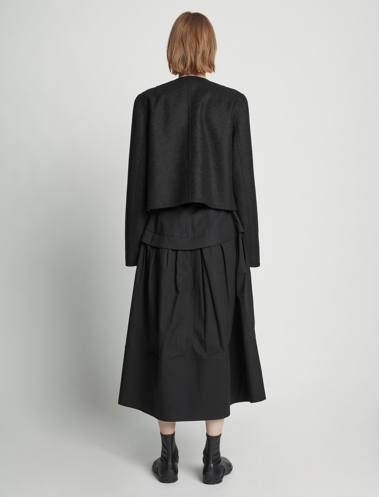 Eco Wool Double Face Crop Jacket #3