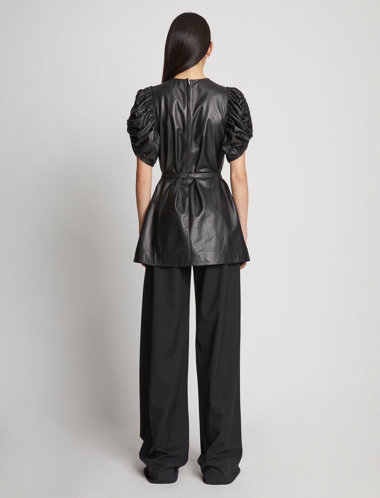 Leather Belted Top #3