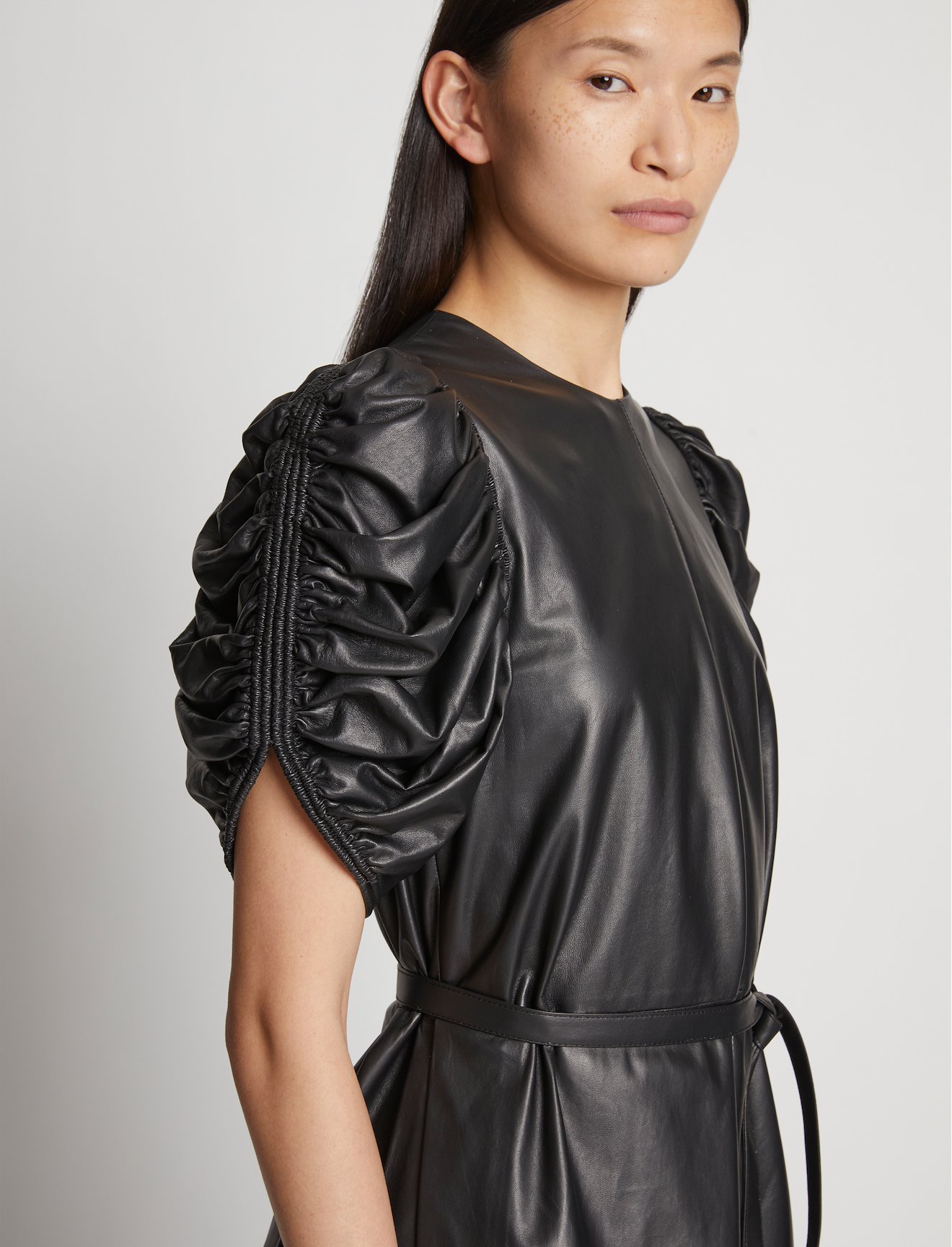 Leather Belted Top #4