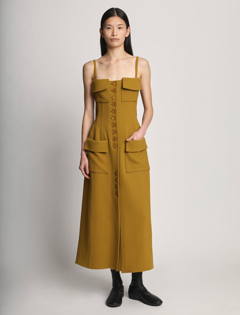 Bi-stretch Crepe Dress