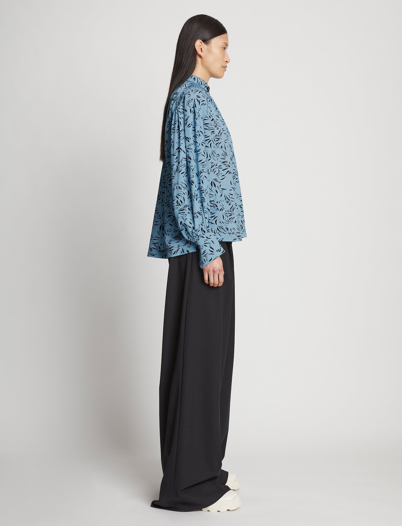 Printed Crepe De Chine Top #2