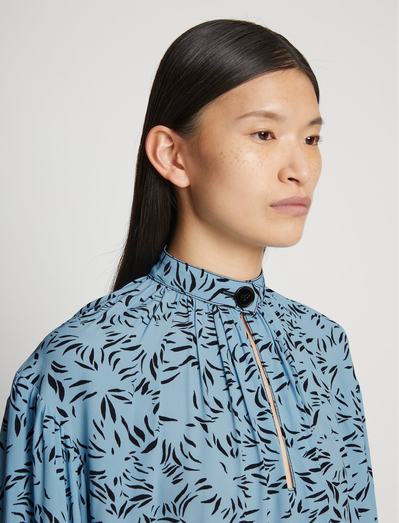Printed Crepe De Chine Top #4