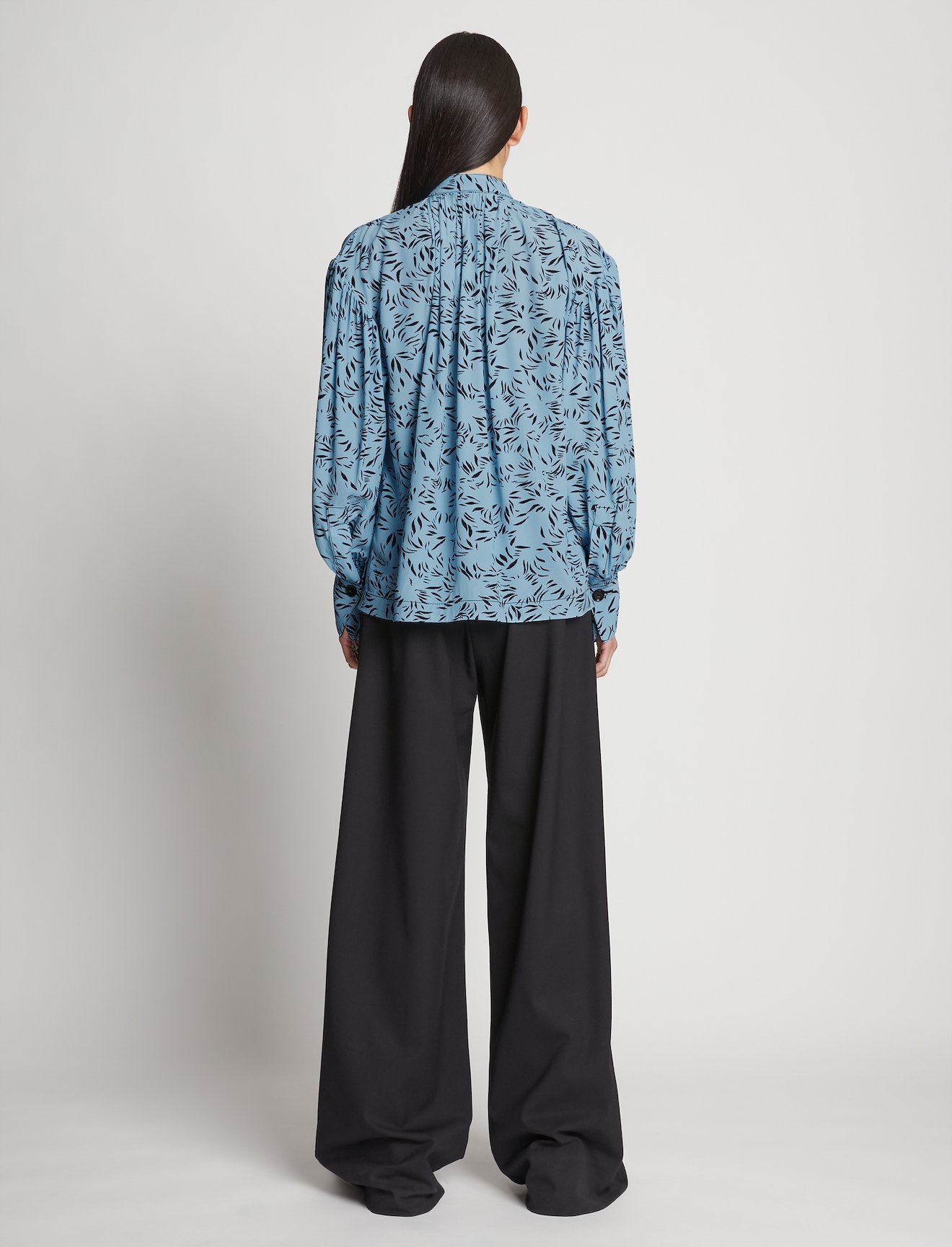 Printed Crepe De Chine Top #3
