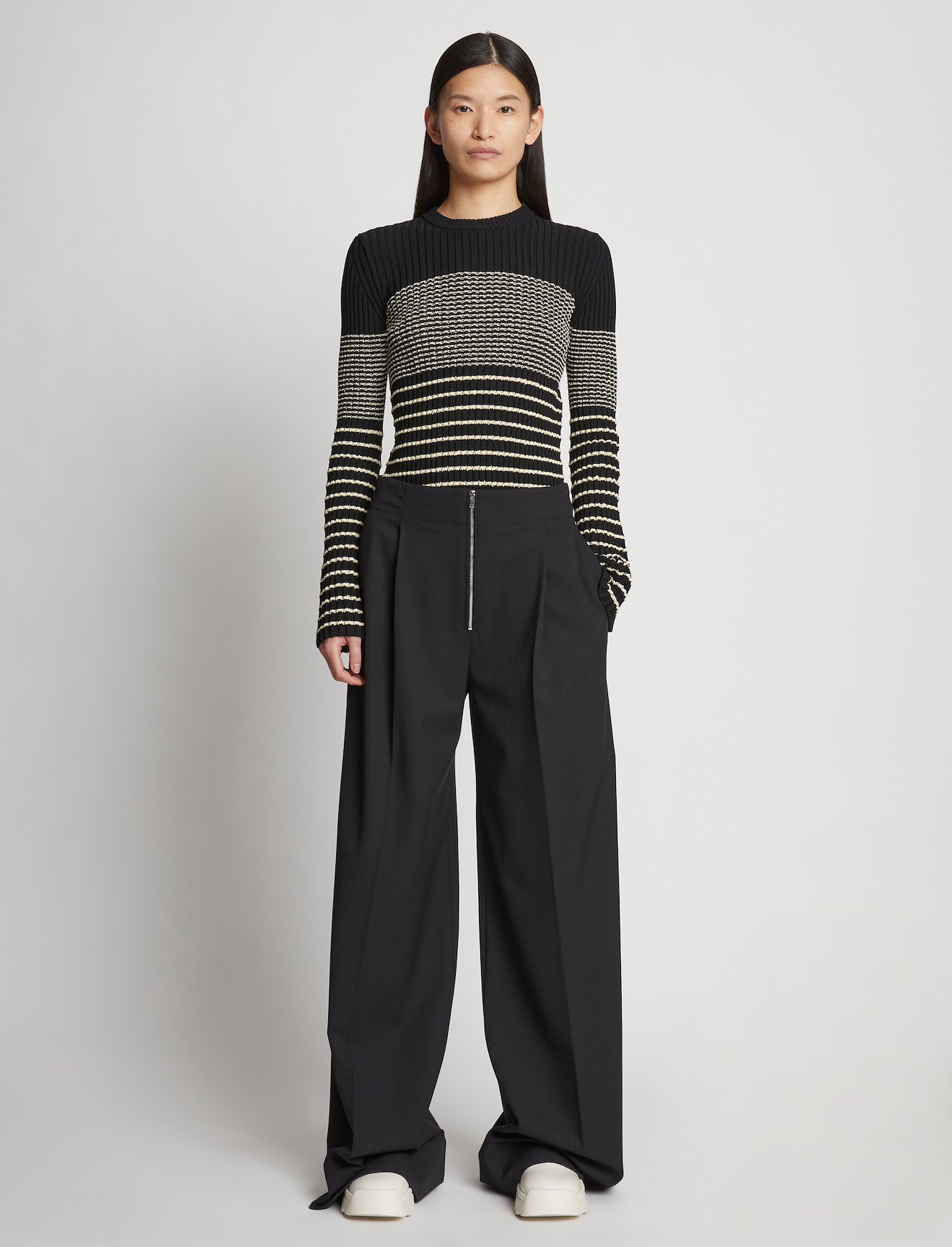 Boucle Mini Stripe Sweater #1