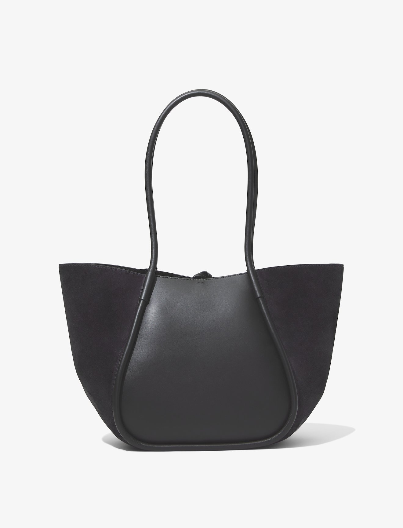 Suede Large Ruched Tote #3