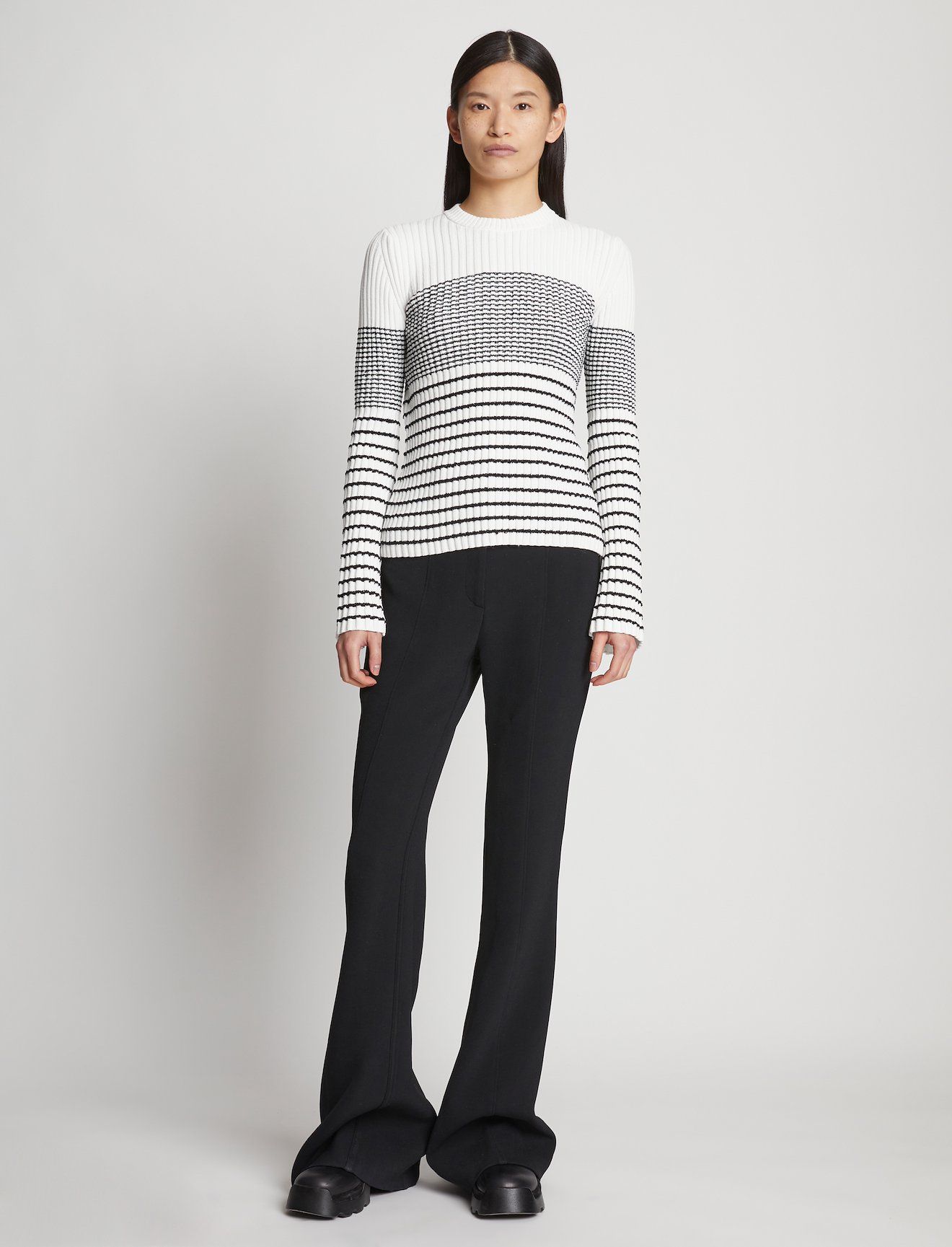 Boucle Mini Stripe Sweater #1