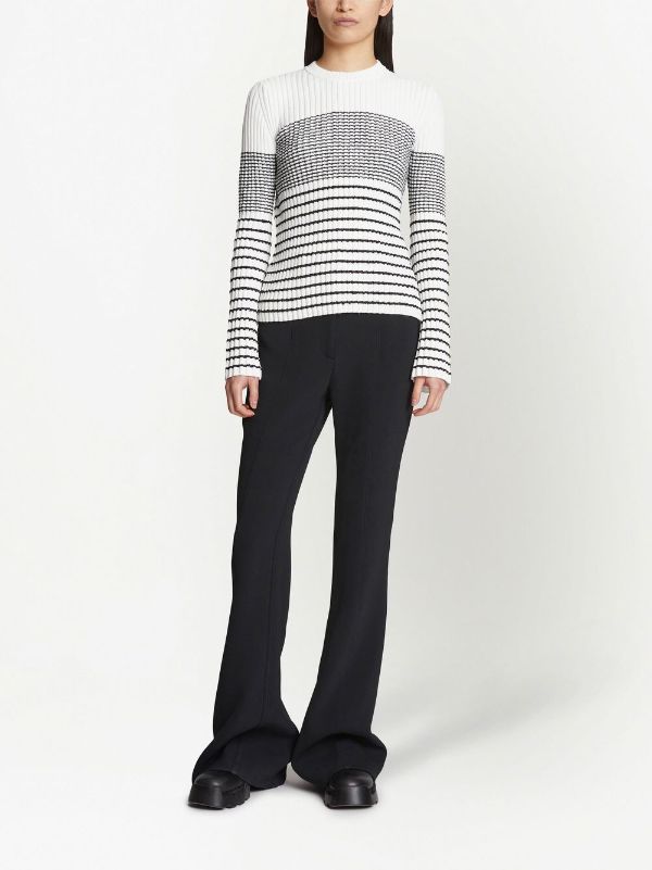 Proenza Schouler Striped flared cuffs Jumper Farfetch