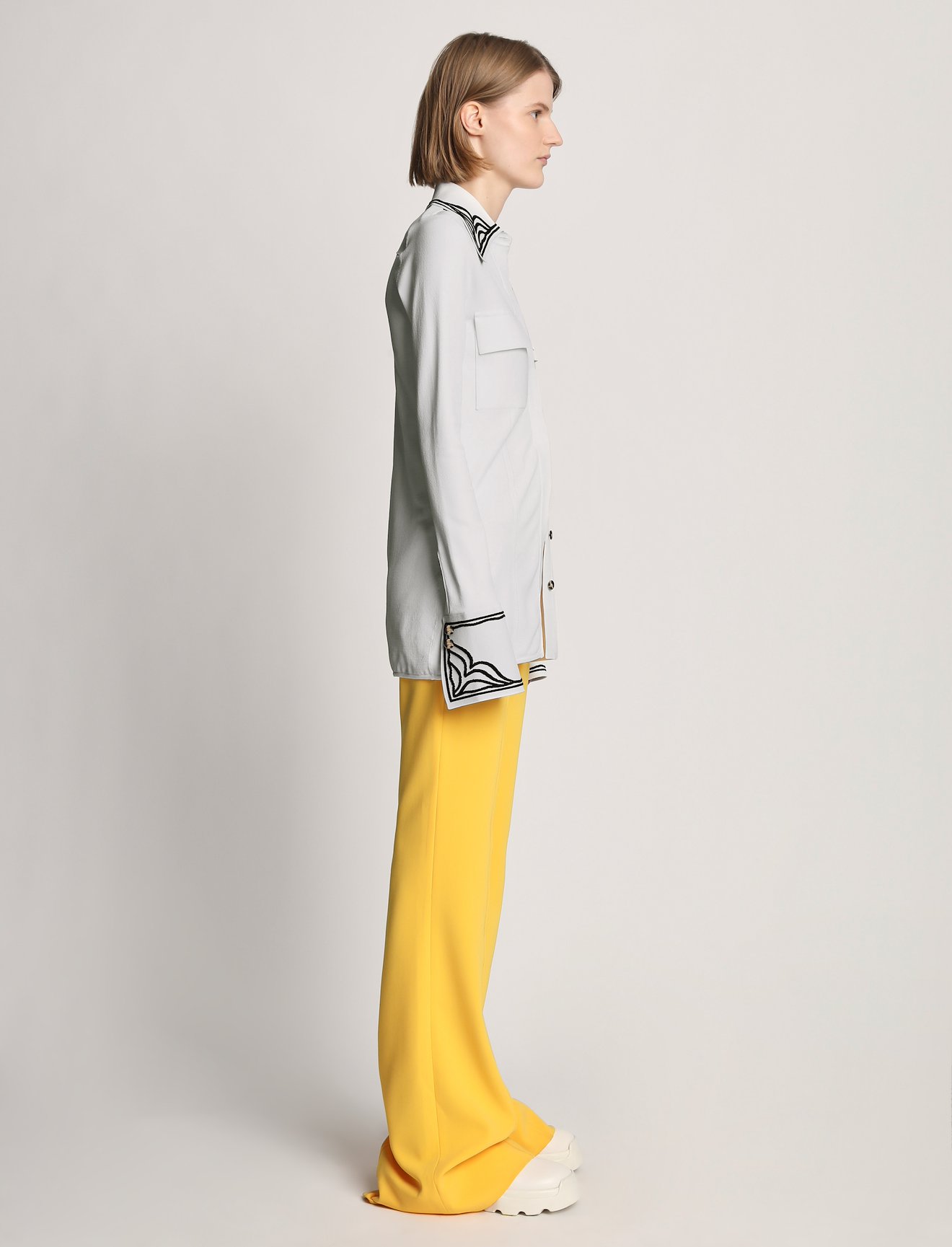 Cloque Jacquard Knit Shirt #2