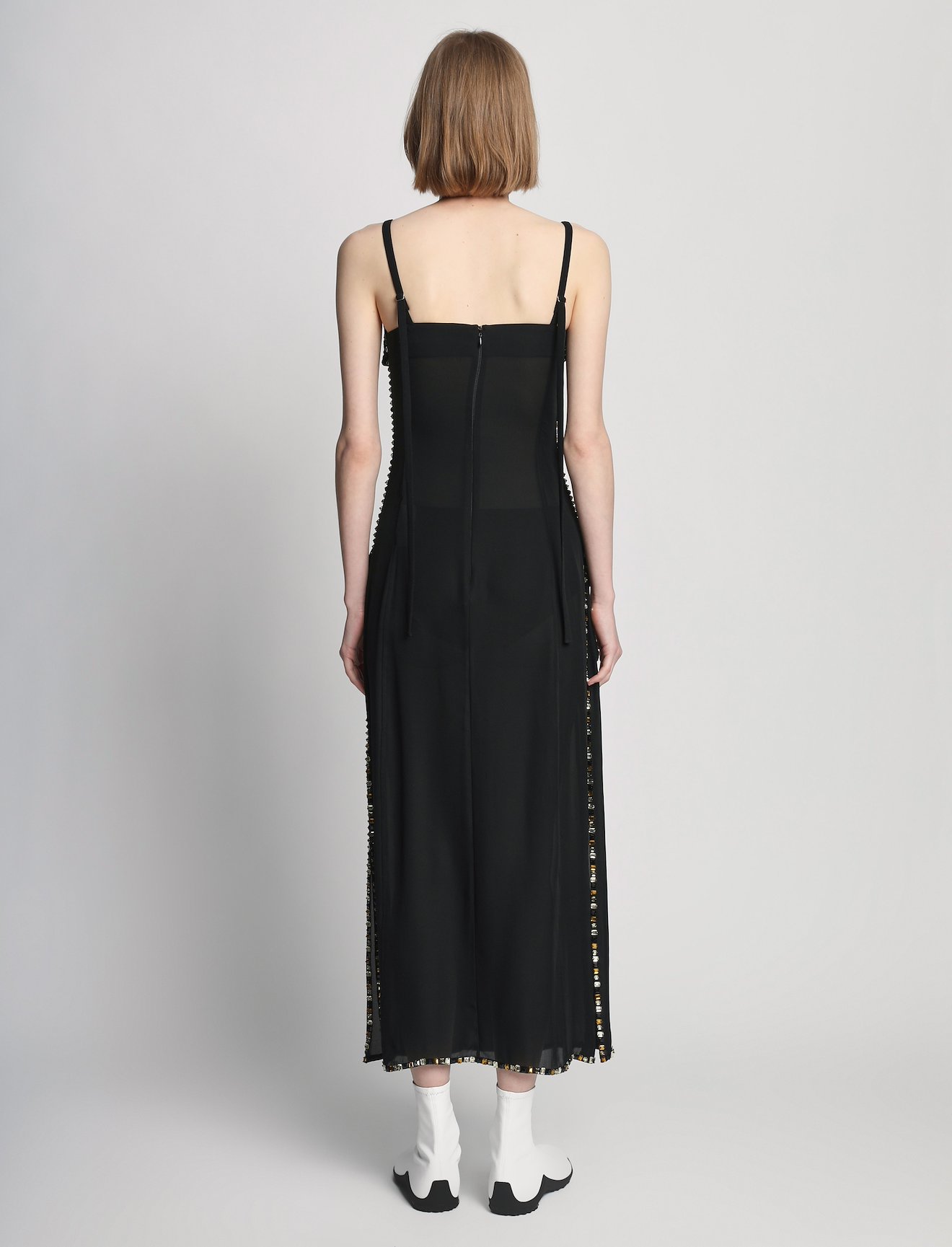 Embroidered Stone Chiffon Dress #2