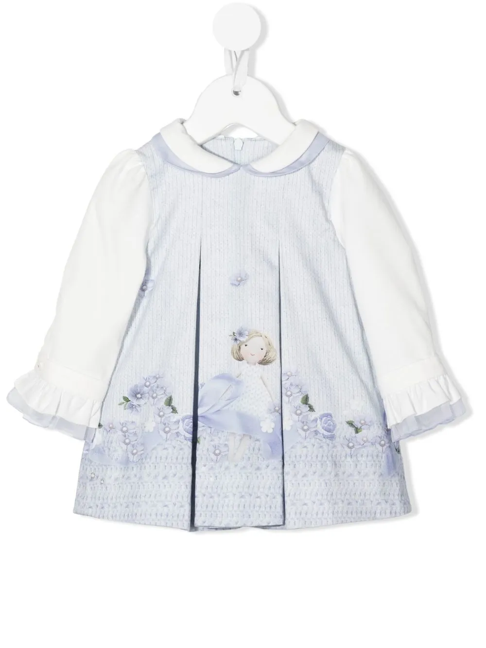 

Lapin House vestido plisado con cuello peter pan - Azul