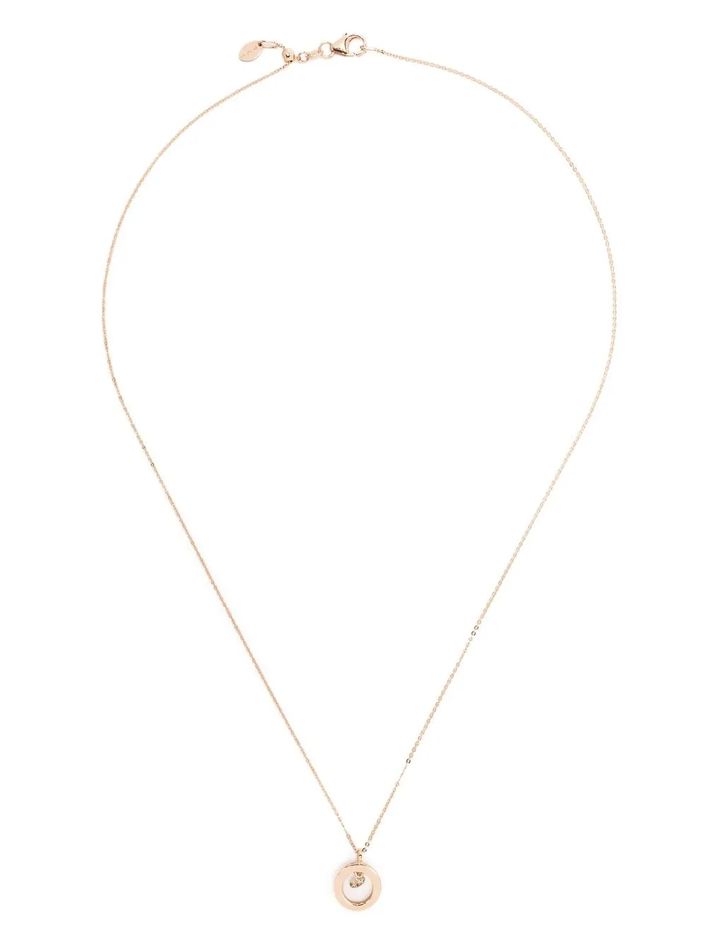  Ponte Vecchio 18kt Rose Gold Vega Diamond Necklace - Pink 