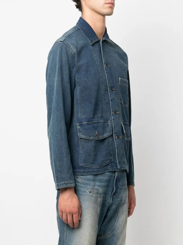 Rrl denim 2025 chore jacket