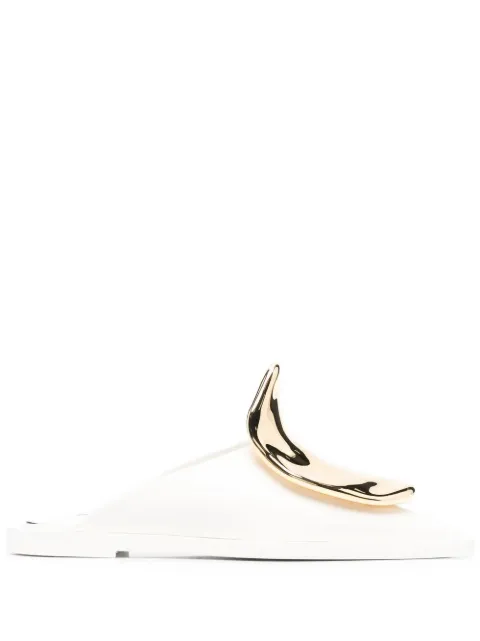 Jil Sander mules planos
