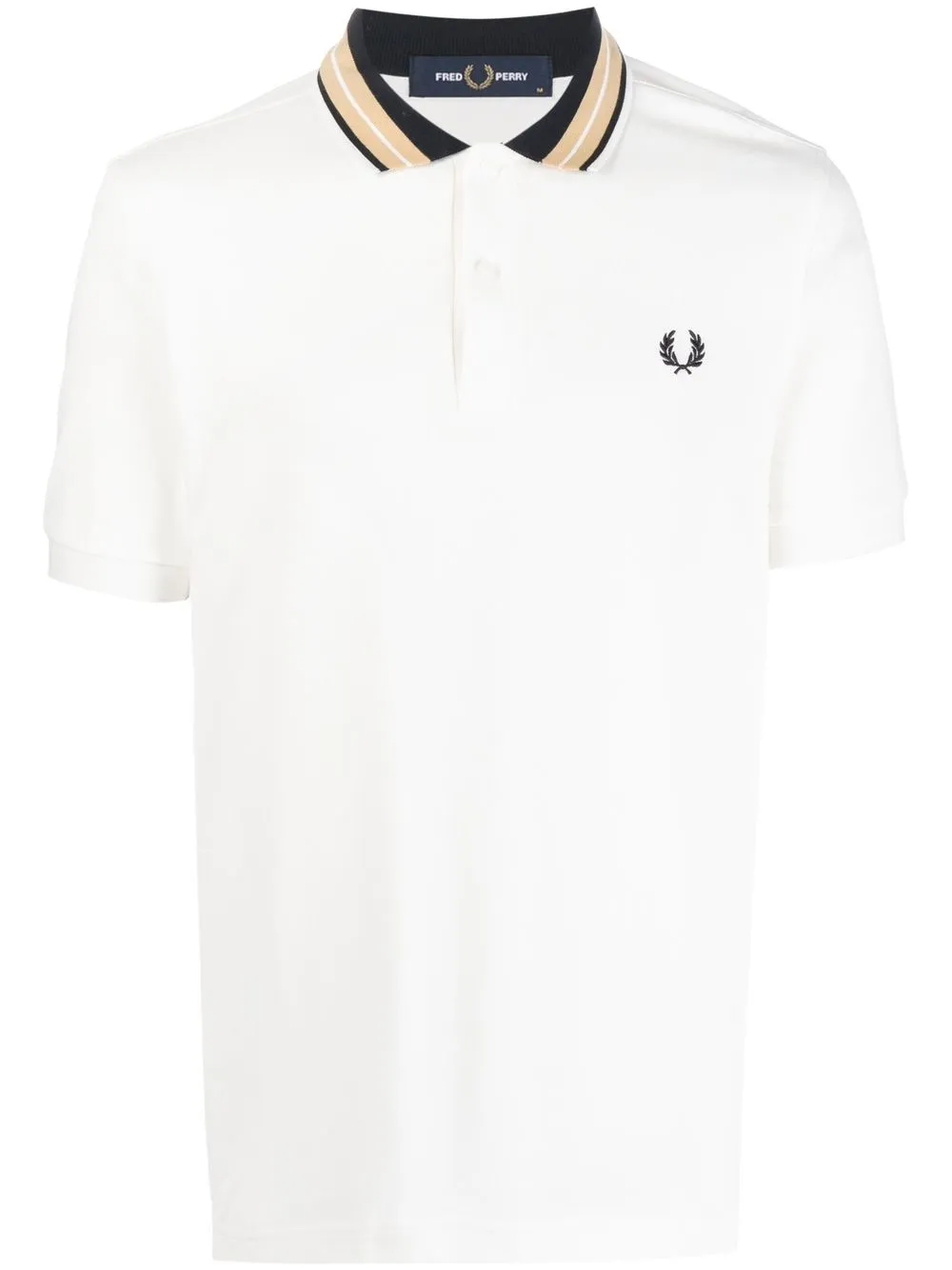 

Fred Perry playera tipo polo con logo bordado - Blanco