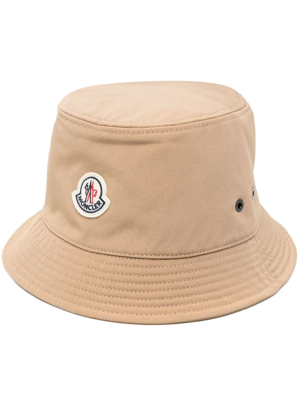 

Moncler logo patch bucket hat - Neutrals