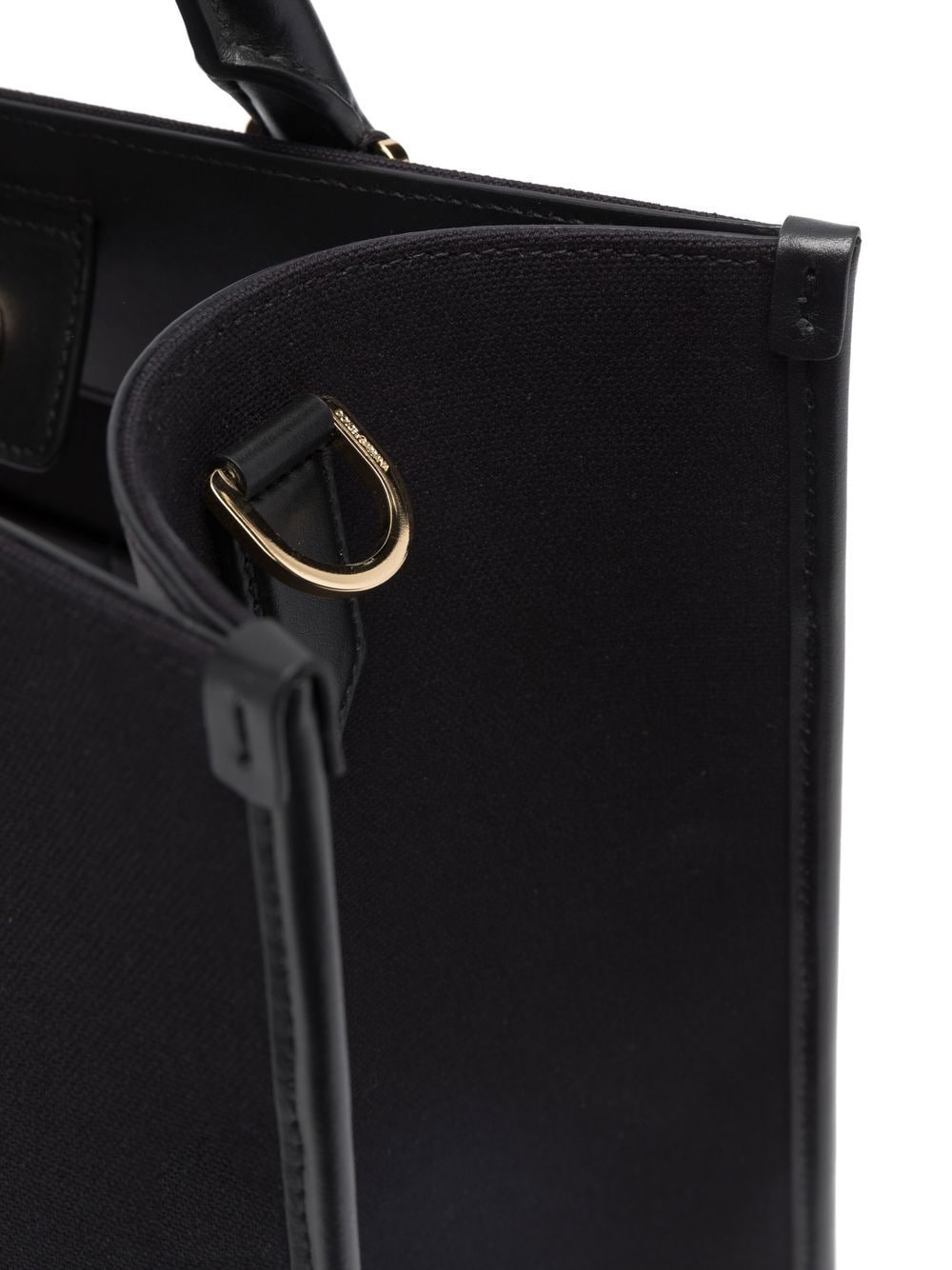 Shop Dolce & Gabbana Logo-patch Shopper Bag In Black