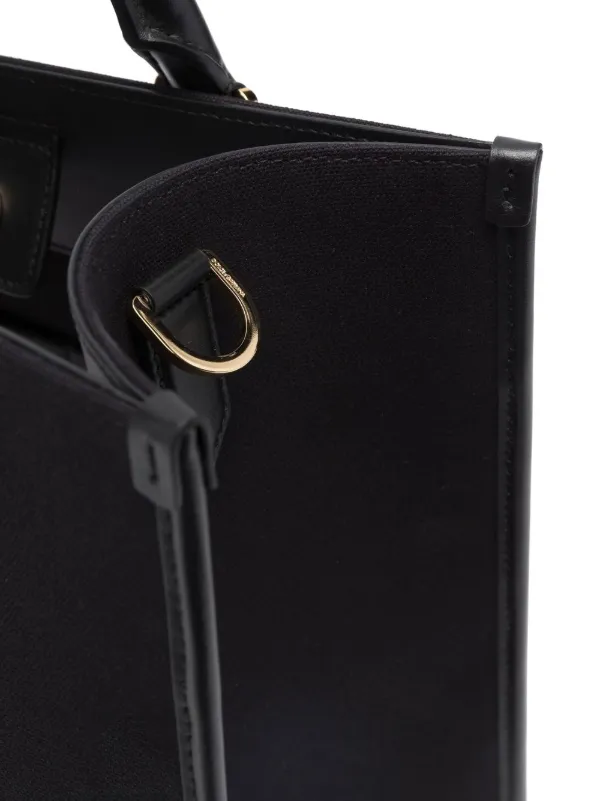 Dolce & Gabbana logo-patch Shopper Bag | Black | FARFETCH