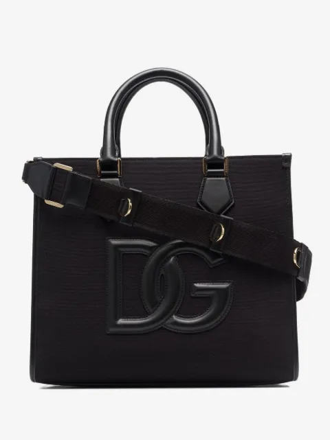 Dolce & Gabbana logo-patch shopper bag