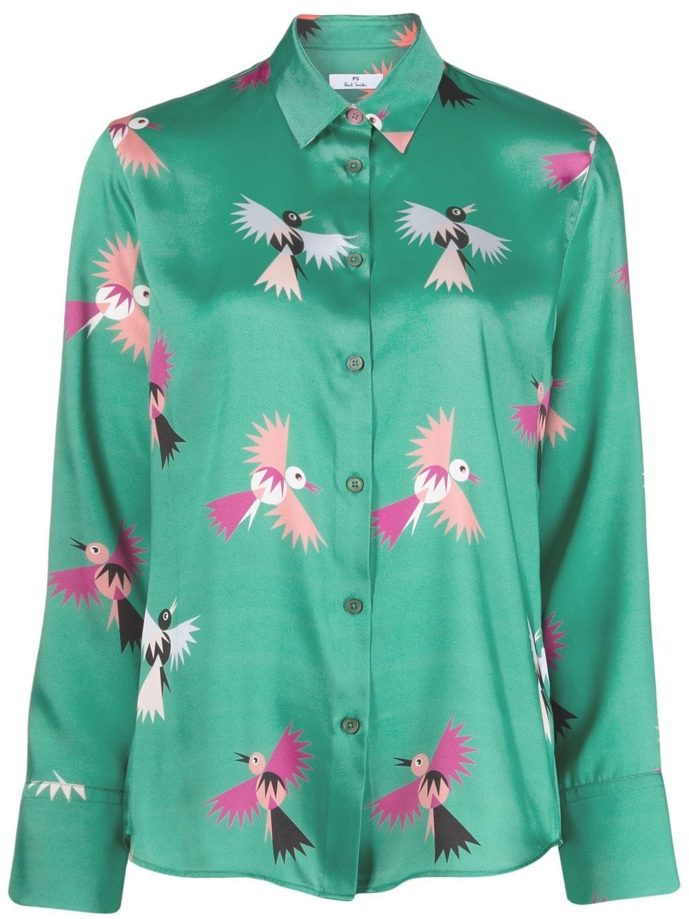 PS Paul Smith Swallow Stencil-print button-up Shirt - Farfetch