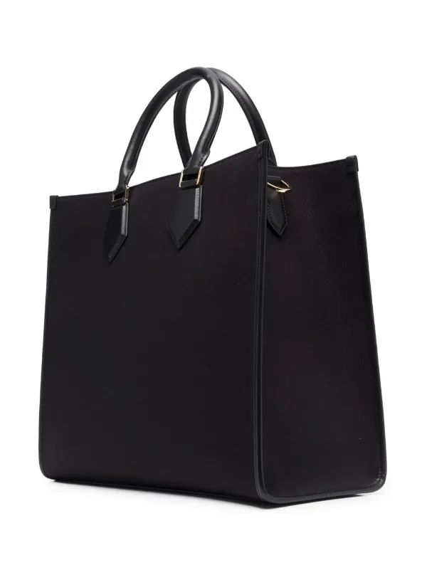 Dolce & Gabbana logo-patch Shopper Bag | Black | FARFETCH