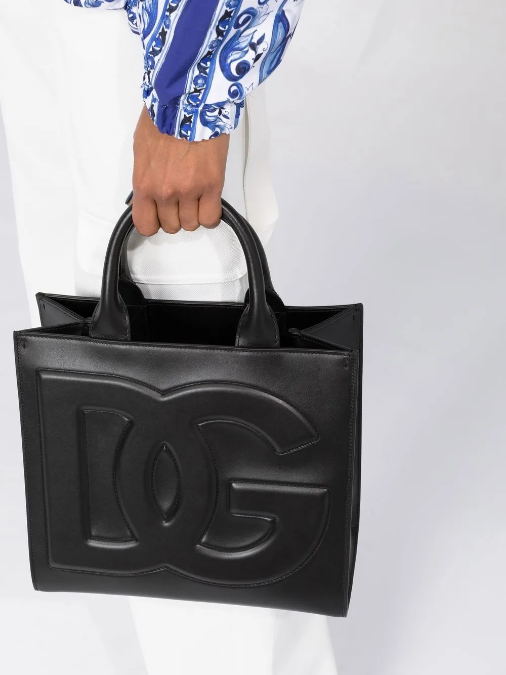 Shop Dolce & Gabbana Small Dg Daily Tote Bag In Black