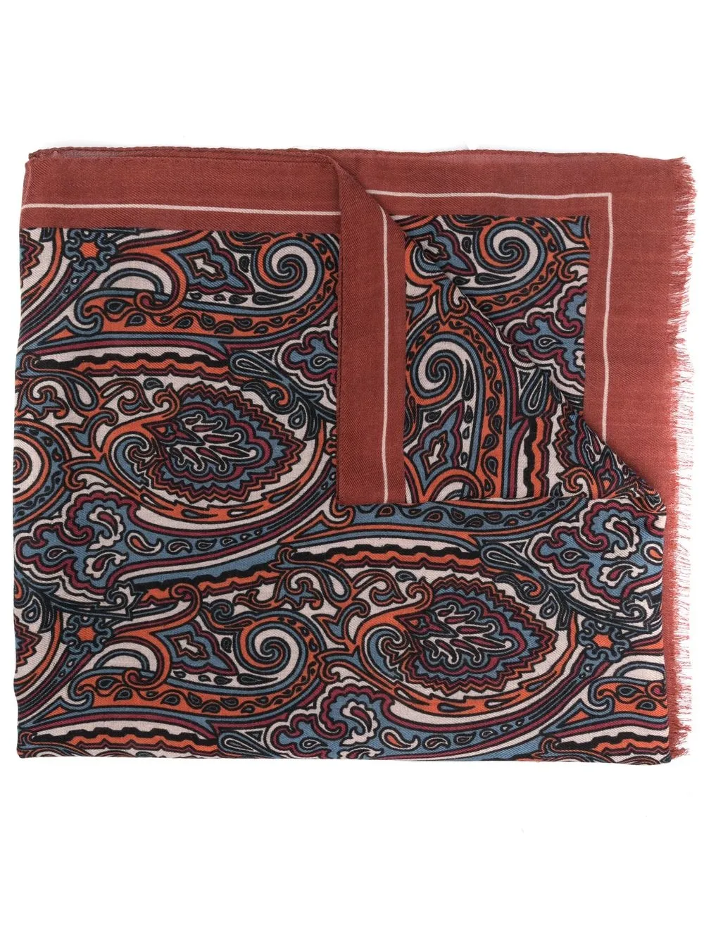 

ETRO mascada con estampado de cachemira - Marrón