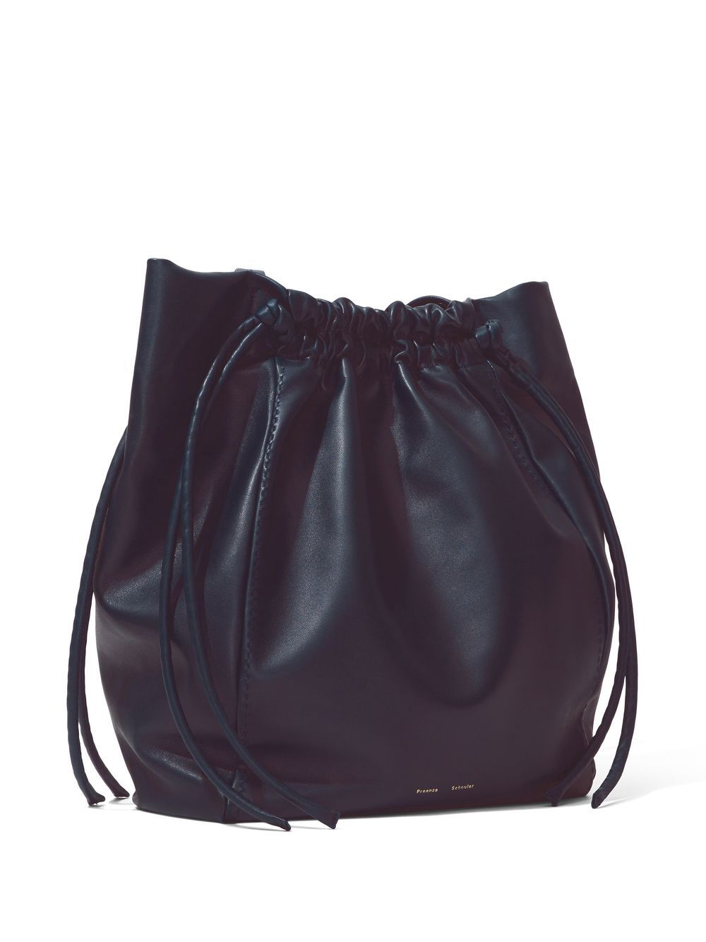 Shop Proenza Schouler Drawstring-fastened Leather Tote In Blue