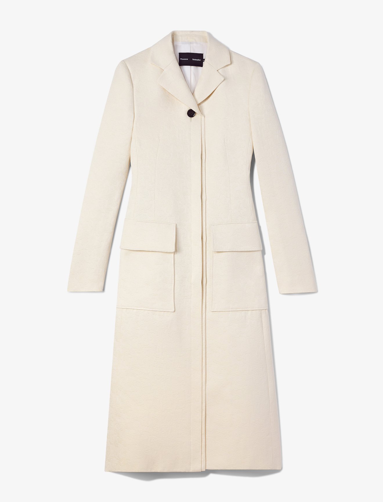 Cotton Wool Jacquard Coat #4